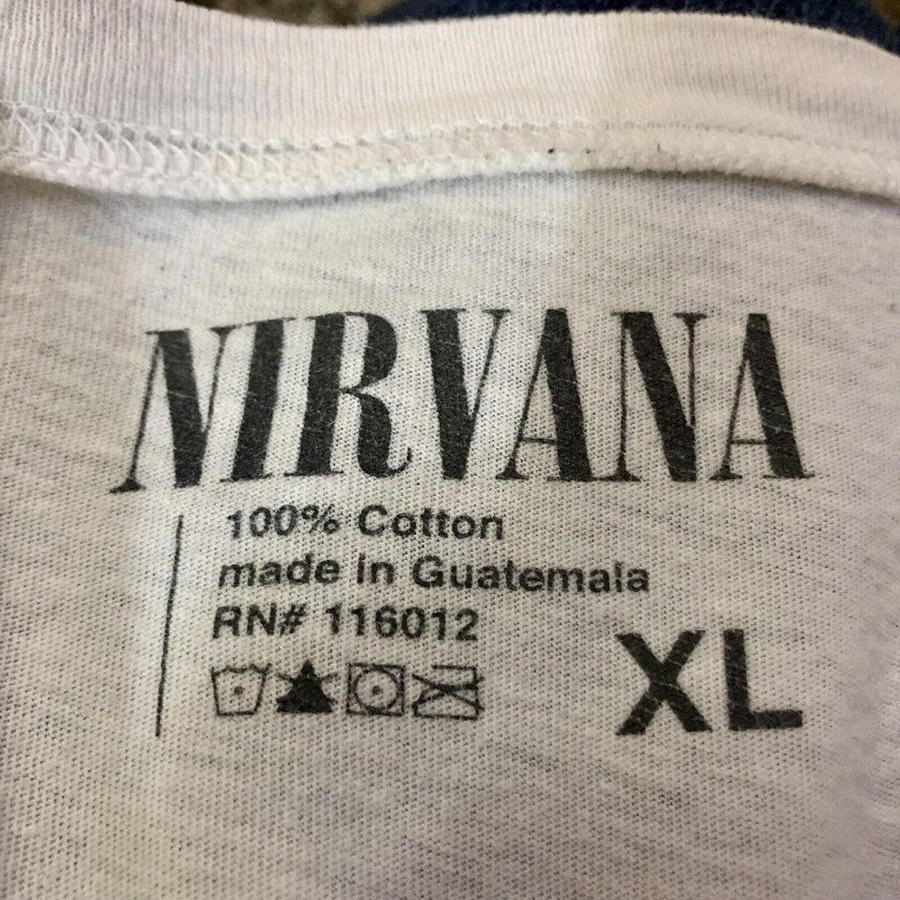 2017 Nirvana T-Shirt Unisex XL Used Some Wear - Picture 10 of 10